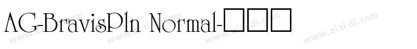 AG-BravisPln Normal字体转换